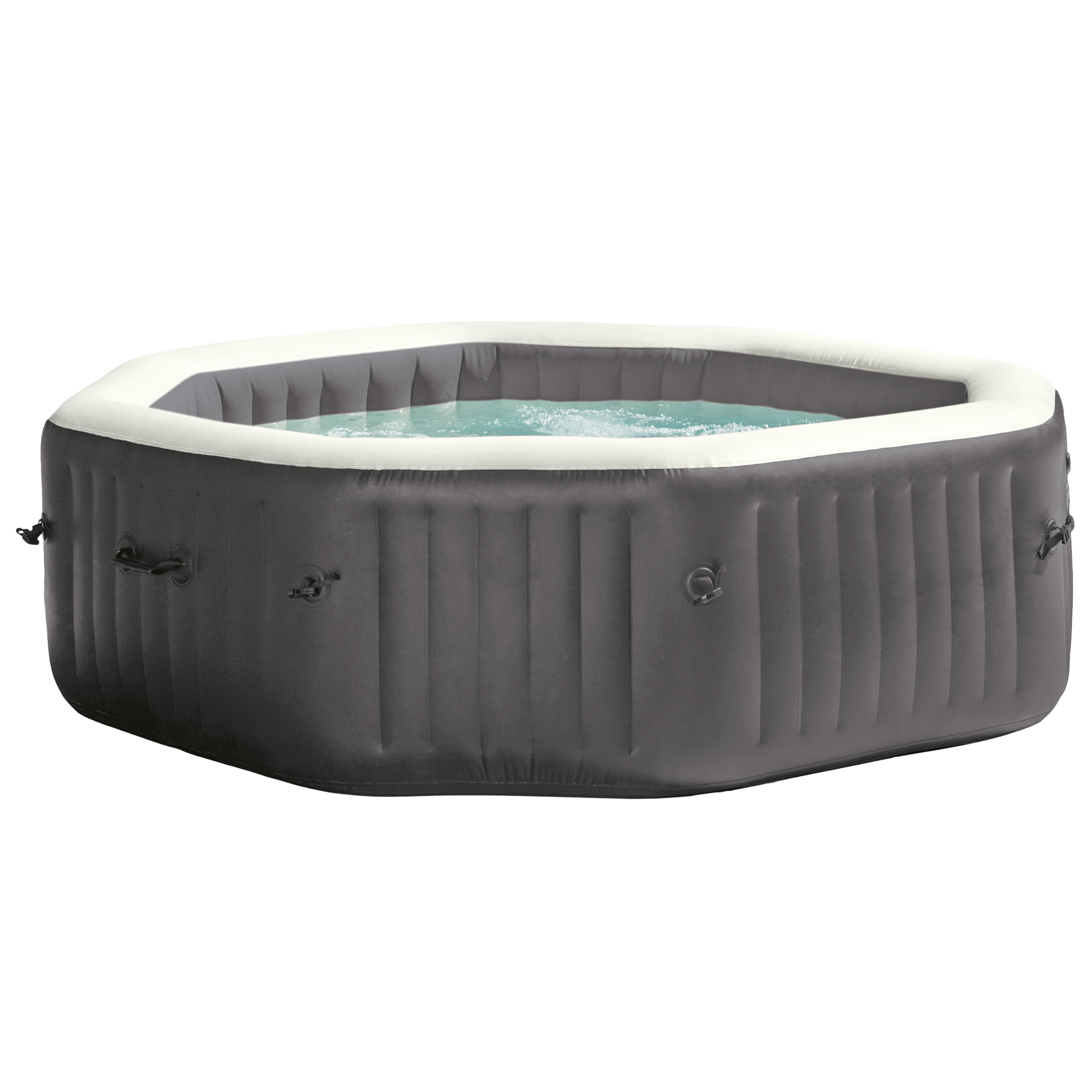 Intex 140 Bubble Jets 6-Person Octagonal Portable Inflatable Hot Tub Spa - image 1 of 7