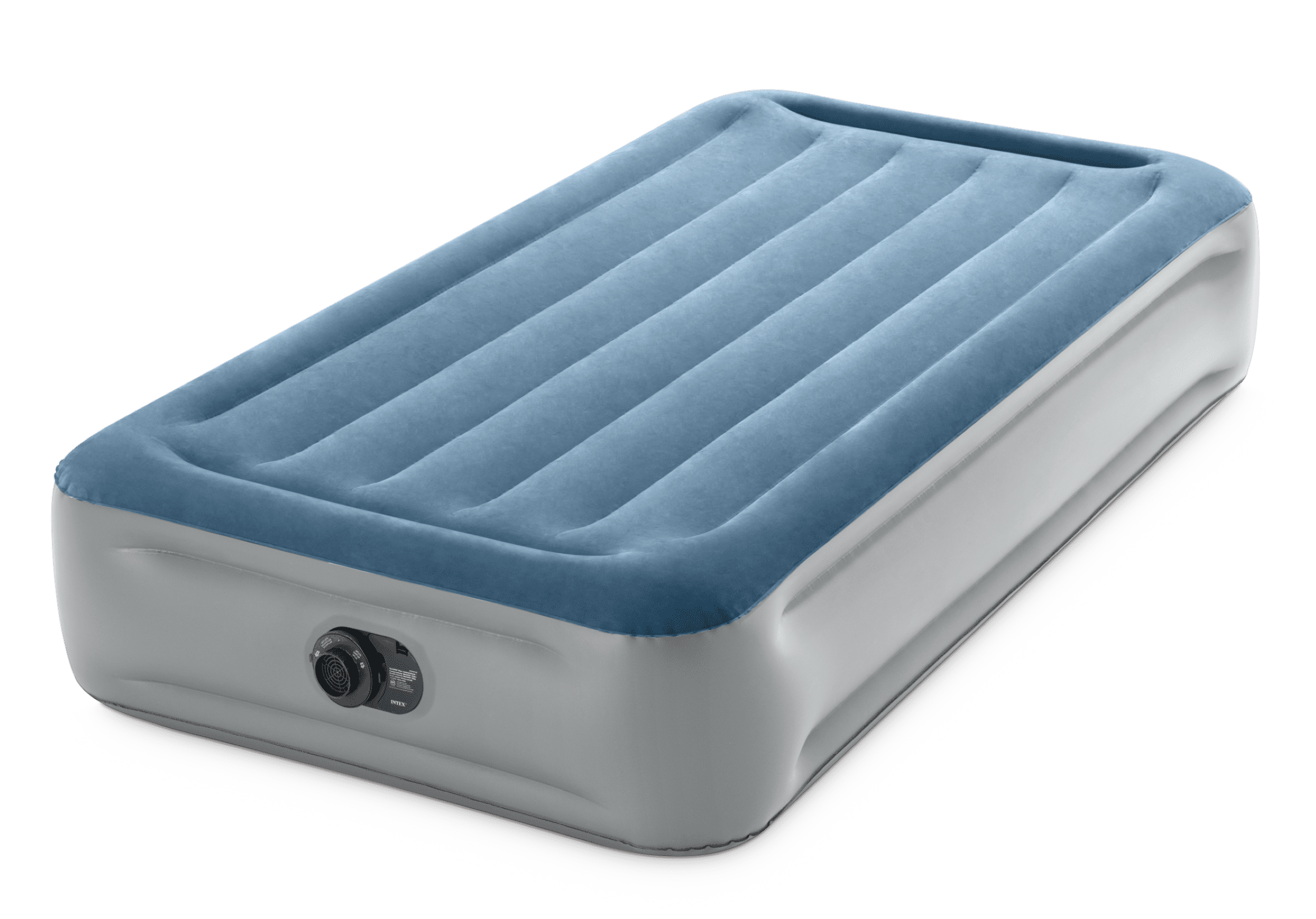 Intex 15" Twin Essential Rest Dura-Beam Airbed Mattress with Built-in Pump