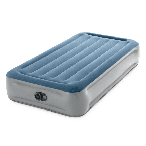 Intex 15" Twin Essential Rest Dura-Beam Airbed Mattress with Built-in Pump