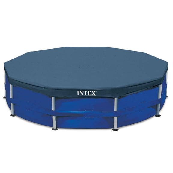 Intex 15' Round Frame Above Ground Pool Debris Cover with Drain Holes