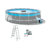Intex 17 x 48 Clearview Prism Frame Above Ground Swimming Pool Set with Pump