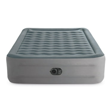 Intex 18" High Comfort Plush Raised Air Mattress Bed with Built-in Pump - Queen