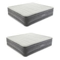 thumbnail image 1 of Intex 18" Inflatable Elevated Air Mattress w/Built In Pump, King (2 Pack), 1 of 12