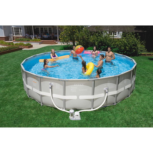 Jordbær nyheder pære Intex 18' x 48" Ultra Frame Swimming Pool - Walmart.com