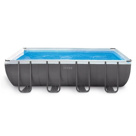 Intex 18' x 9' x 52" Rectangular Ultra Frame Above Ground Pool Set | 28351Q