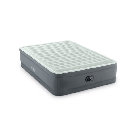Intex 18in Full Premaire I Elevated Inflatable Air Mattress with Built-in Pump