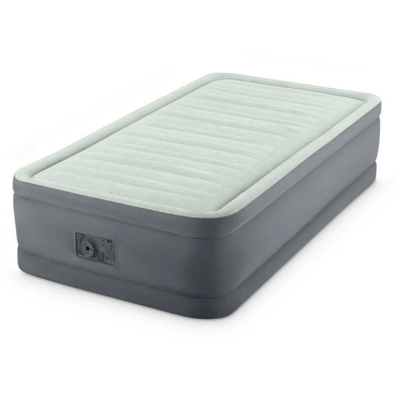 Intex 18in Twin Dura-Beam Premaire Elevated Airbed with Built-In Electric Pump