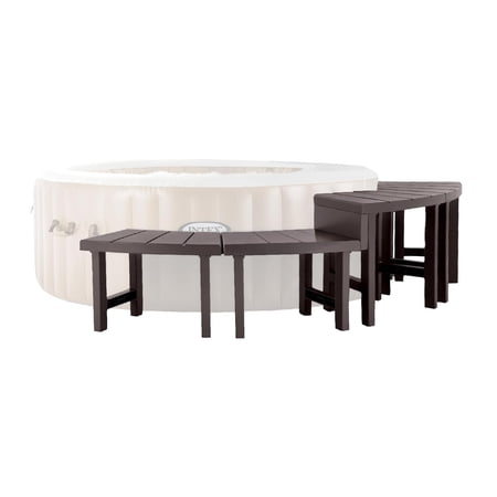 Intex 28515E Set of 4 PureSpa Benches, Accessories Compatible with 4 Person Spas