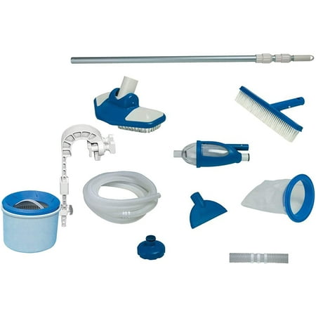 Intex 2-Piece Deluxe Cleaning Kit includes Surface Skimmer and Deluxe Maintenance Kit