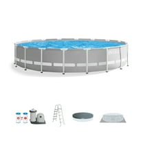 Open Box Intex 20ft x 52in Prism Frame Above Ground Pool Set with Filter Pump