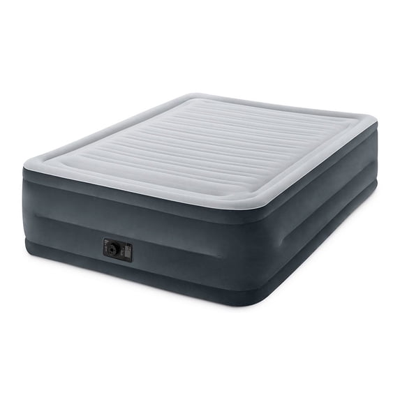 Intex 22" Queen Comfort Plush High Rise Durabeam Airbed Mattress with Built-In Pump
