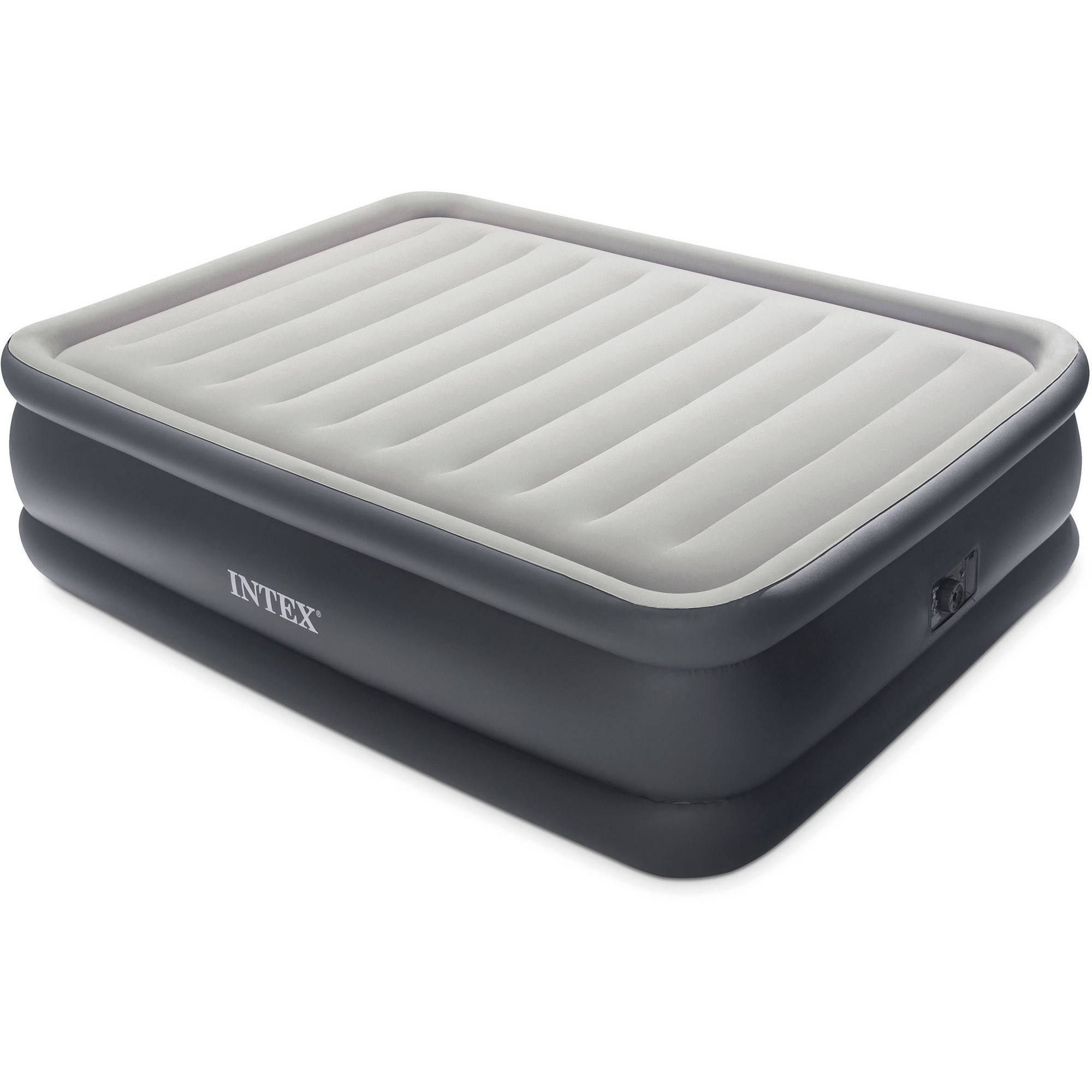 Intex 22" Queen Raised Downy Fiber-Tech Airbed with Built-In Pump - image 1 of 4