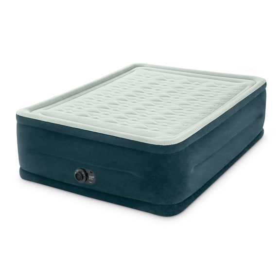 Intex 24" Queen Dream Lux Pillow Top Dura-Beam Airbed Mattress with Built-in Pump