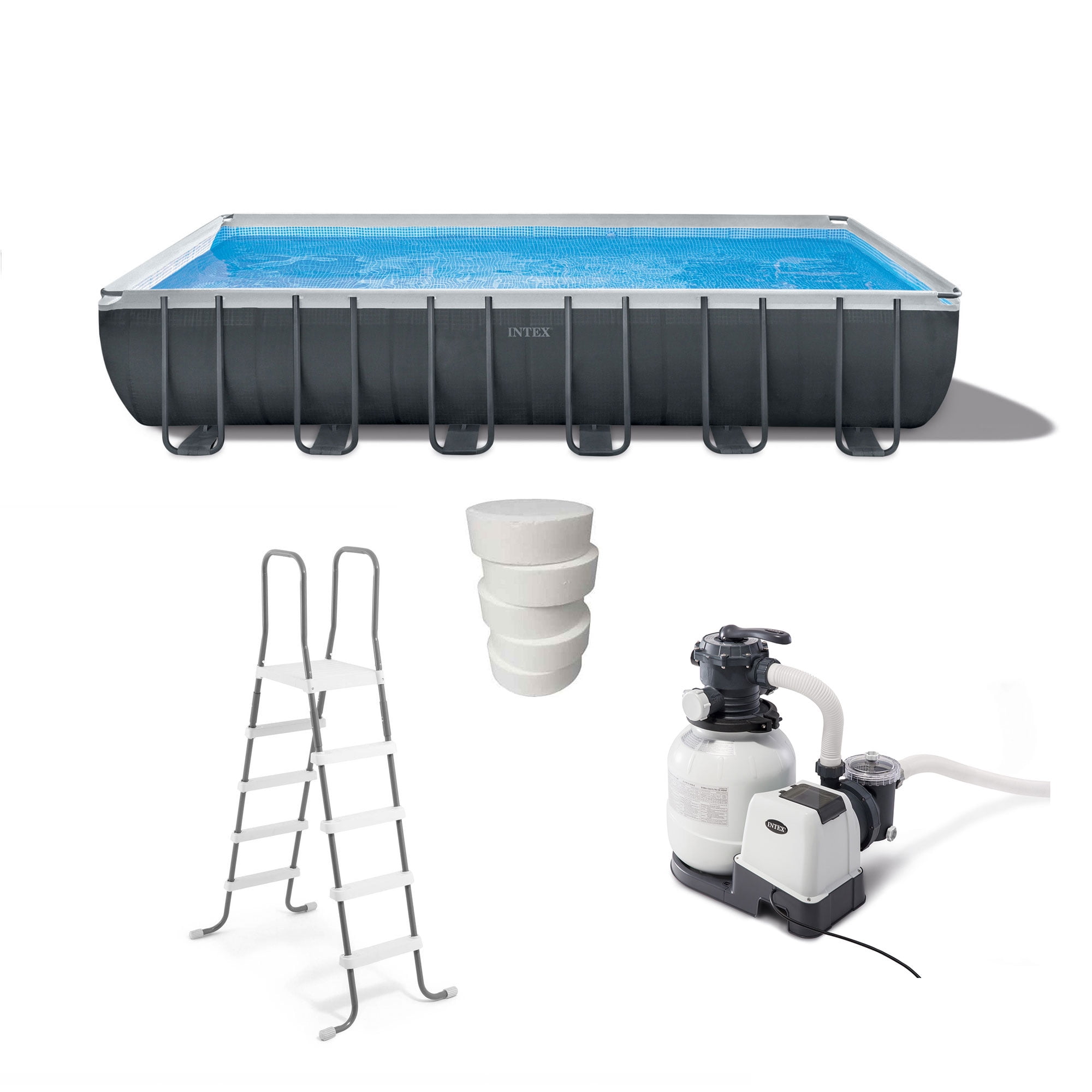 Intex 24' x 12' x 52" Pool Set w/ 3" Chlorine Tabs