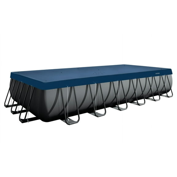 Intex 24FT X 12FT Rectangular All-Season Deluxe Winter Pool Cover for Above Ground Pools