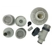 Intex 26005E Above Ground Swimming Pool Inlet Replacement Part Kit for Large Pool 3 Holes