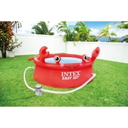 Intex 26100EH Happy Crab Easy Set 6ft x 20in Round Inflatable Ring Kiddie Pool for Kids Ages 3+