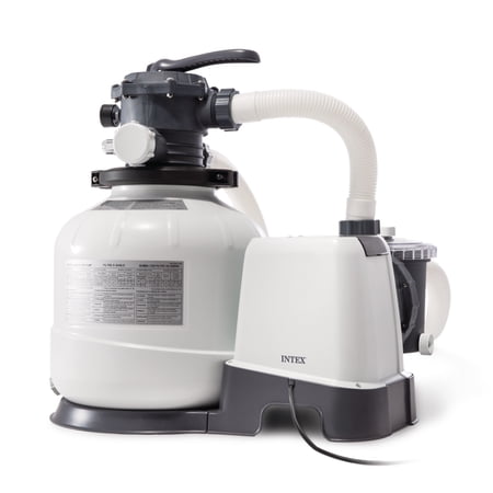 Intex SX2800 Krystal Clear Sand Filter Pump for Above Ground Swimming Pools: 2800 GPH Pump Flow Rate
