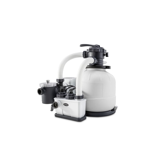 Intex 26675EG 1600 GPH Krystal Clear Pool Saltwater System and Sand Filter Pump
