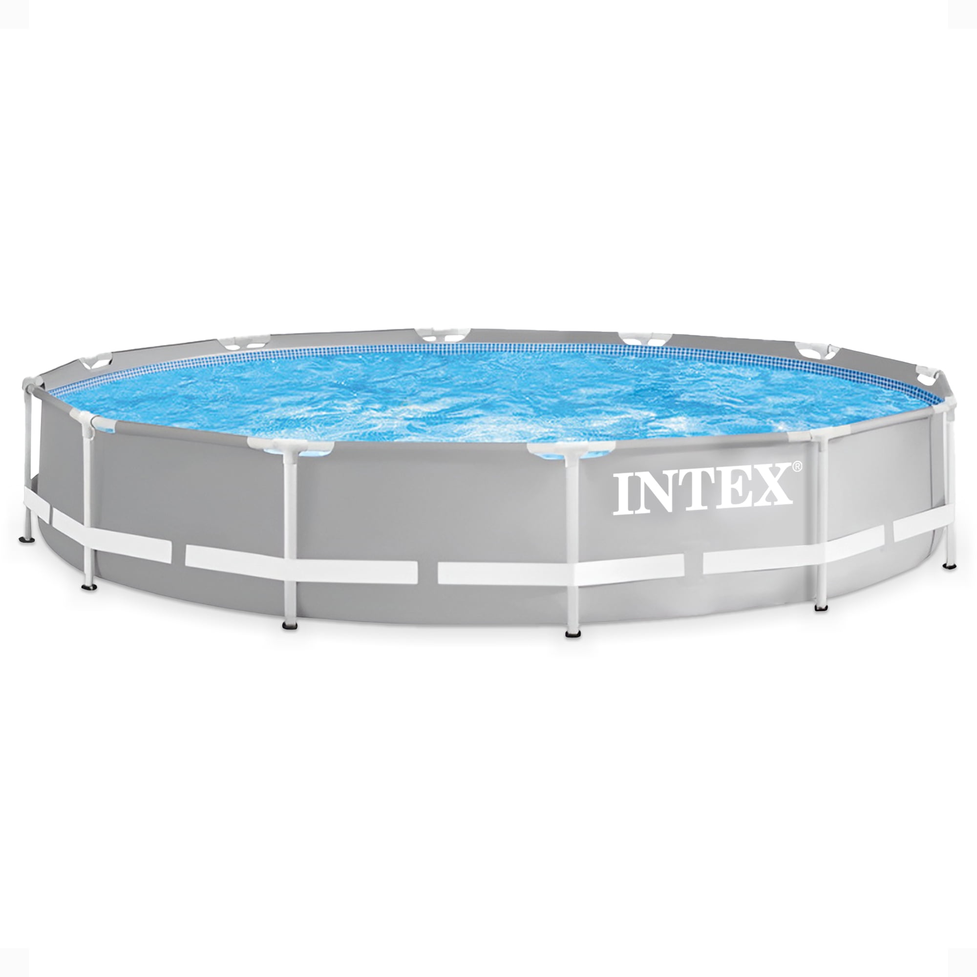 INTEX Prism Frame 12ft x 30in Above Ground Swimming Pool Set