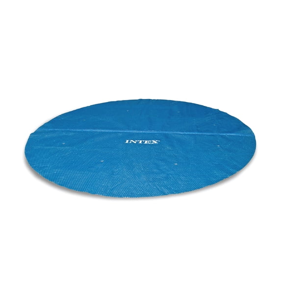 Intex: Solar Pool Cover - 16ft Round - Blue, Polyethylene, Insulates Water, Reduce Evaporation, Keep Debris Out, Above Ground Swimming Pool Accessory