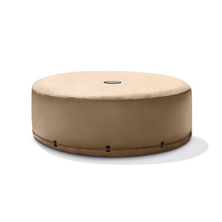 Intex 28523E PureSpa 6.5-Foot Energy Efficient Spa Hot Tub Replacement Cover, Tan