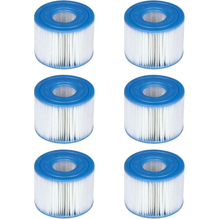 Intex 29001E PureSpa Type S1 Easy Set Pool Filter Cartridges (6 Filters)