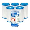 thumbnail image 1 of Intex 29005E Swimming Pool Type B Replacement Filter Pump Cartridge (6 Pack), 1 of 11