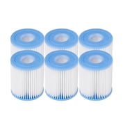 Intex 29007E Type H Easy Set Swimming Pool Filter Cartridge, 6 Pack