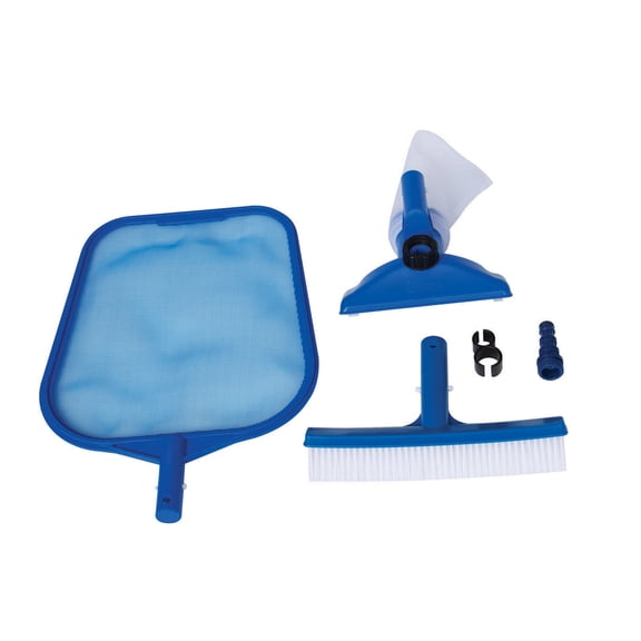 Intex 29056E Basic Pool Debris Cleaning Kit with Wall Brush and Vacuum Head