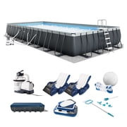 INTEX 32ft x 16ft x 52in Ultra XTR Above Ground Pool, Floats 2 Pack, Inflatable Cooler
