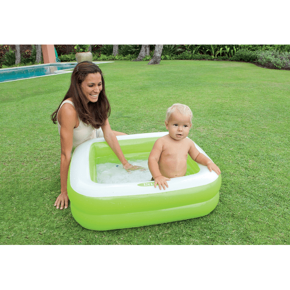 Intex 33.5" x 33.5" x 9" Inflatable Baby Pool, Color May Vary