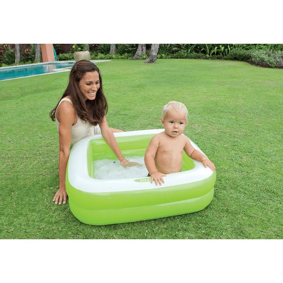 Intex 33.5" x 33.5" x 9" Inflatable Baby Pool, Color May Vary