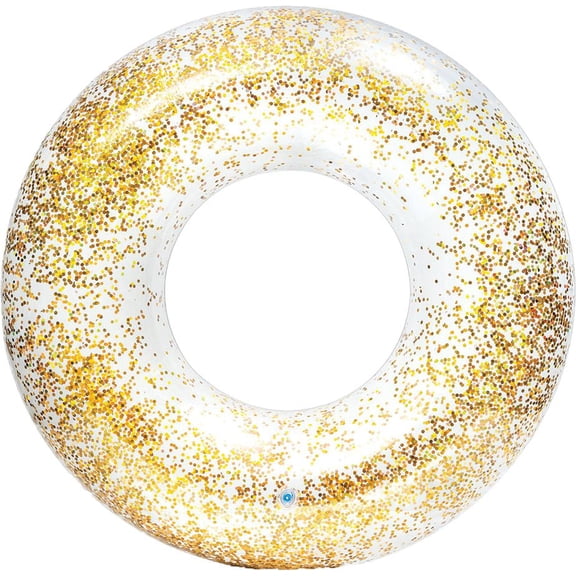 Intex 42 inch Transparent Sparkling Glitter Swim Tube, Assorted Colors