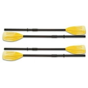 Intex 48" Paddles Plastic Ribbed French Oars Set for Inflatable Boat (2 Pairs)