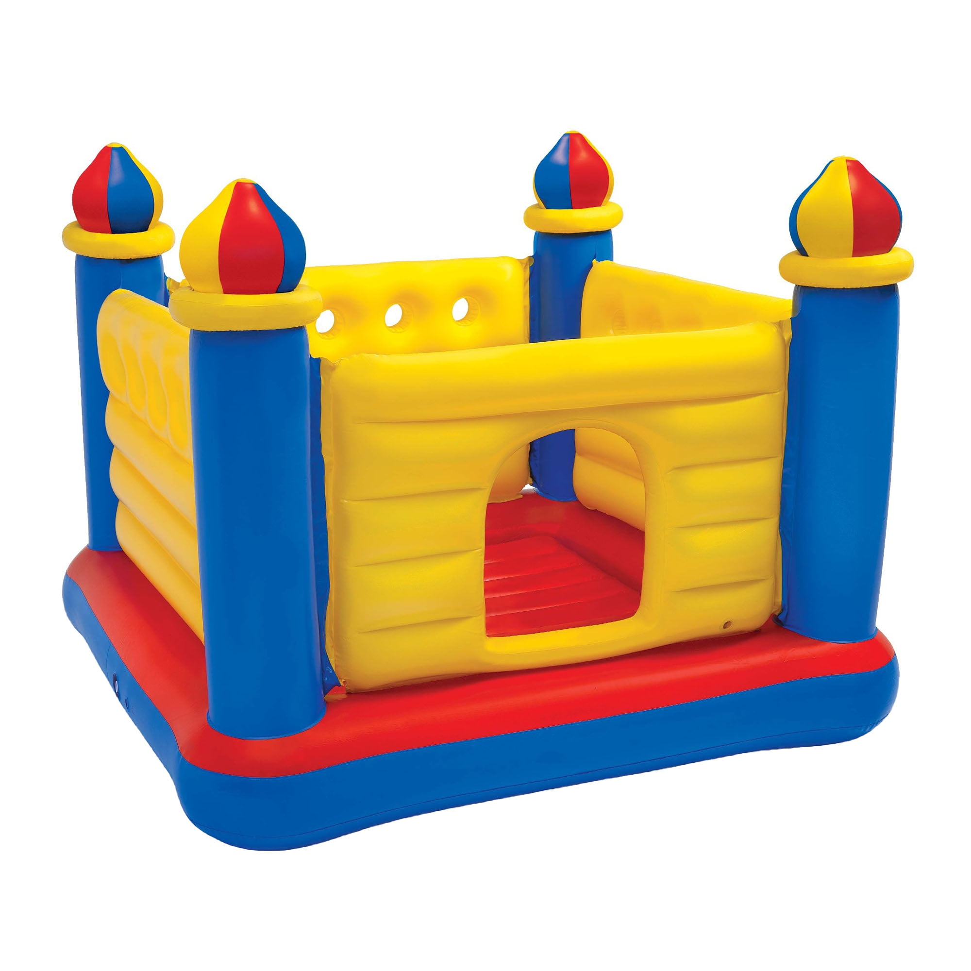 Intex 48259EP Inflatable Jump-O-Lene Castle Bouncer Indoor Outdoor Kids  Jump Bounce House for 2 Kids, Ages 3 to 6 Years 