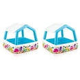 thumbnail image 1 of Intex 5.2ft x 5.2ft x 48in Inflatable Ocean Scene Sun Shade Kids Pool (2 Pack), 1 of 6