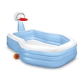 thumbnail image 1 of Intex 57183EP 101 Inch Swim Center Shootin' Hoops Inflatable Family Pool, Blue, 1 of 2