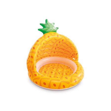 Intex 58414EP 40 Inch Pineapple Outdoor Baby Toddler Inflatable Swimming Pool