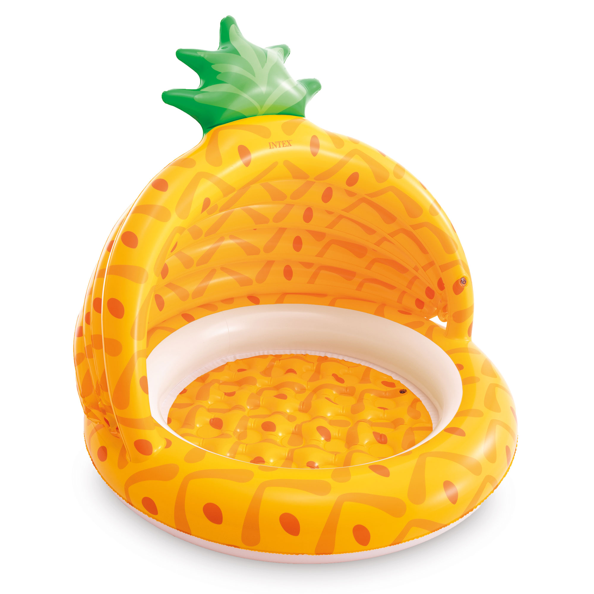 Intex 58414EP 40 Inch Pineapple Outdoor Baby Toddler Inflatable Swimming Pool - image 1 of 3
