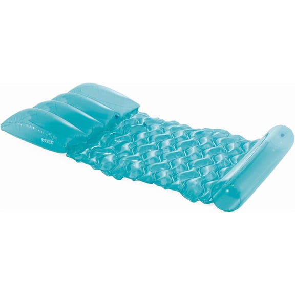 Intex Transparent Water Hammock Inflatable Pool Float - Colors May Vary - (68"x35"), Floating Lounge with Mesh Center, Durable Design for Relaxing in Pool, Beach, & Lake - Summer Float (58725EP)