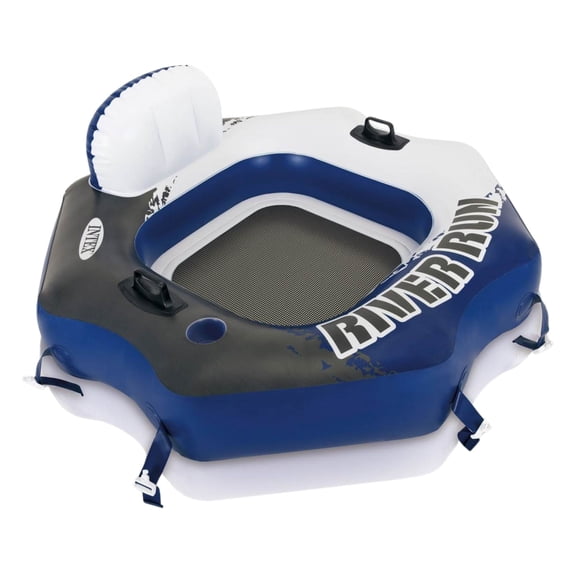 Intex 58854EP River Run Connect Lounge Inflatable Floating Water Tube (7 Pack)