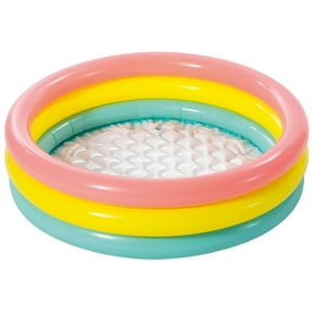 Intex: Inflatable Baby Pool - Sunset Glow - 34"x10", 3 Color Rings, Outdoor & Backyard, Water Splash Kiddie Pool, Soft & Durable, Toddlers-Kids Age 1+