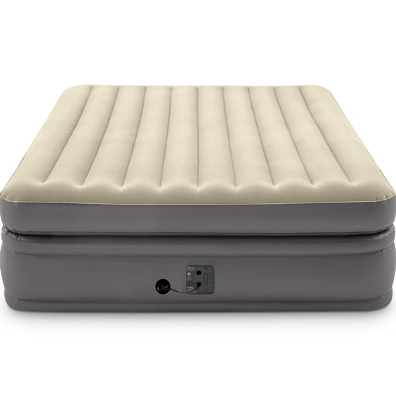 Intex 64163EP Comfort Elevated Portable Airbed with Fiber-Tech Technology, Queen