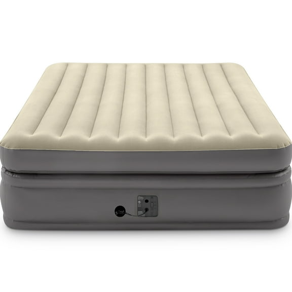Intex 64163EP Comfort Elevated Portable Airbed with Fiber-Tech Technology, Queen