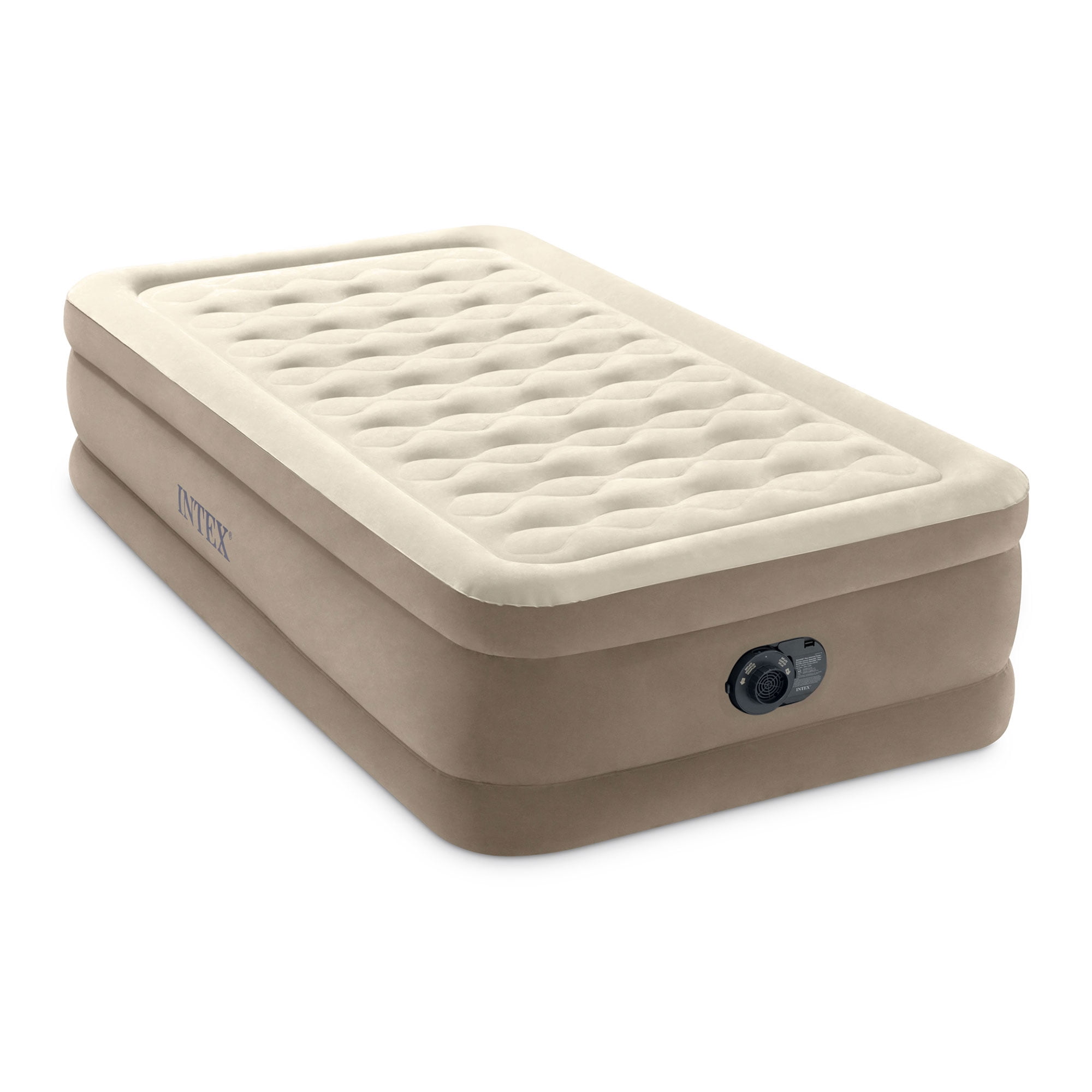 Intex 64427ED DuraBeam Deluxe Ultra Plush Air Mattress w/Builtin Pump