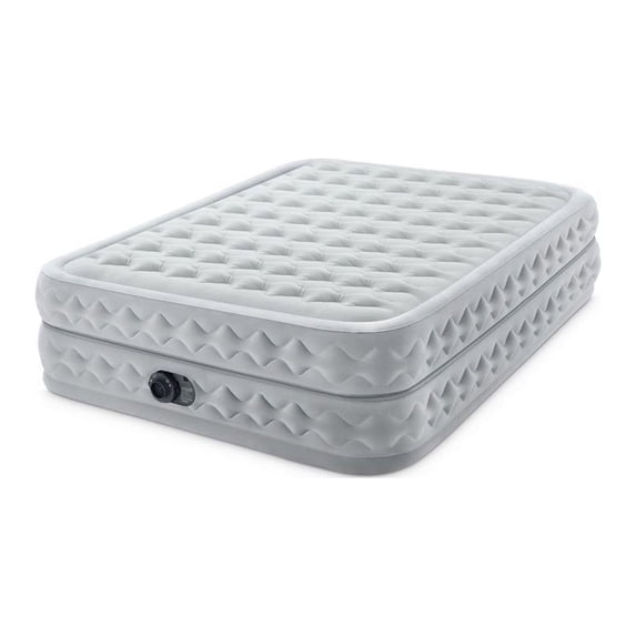 Intex 64489ED Dura Beam Supreme Air Flow Air Mattress with Built In Pump, Queen
