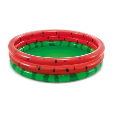 Intex 66-Inch Round Inflatable Outdoor Kids Swimming and Wading Watermelon Pool for Ages 2 and Up