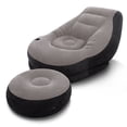thumbnail image 1 of Intex 68564E Inflatable Ultra Lounge Chair With Cup Holder And Ottoman Set, Gray, 1 of 8