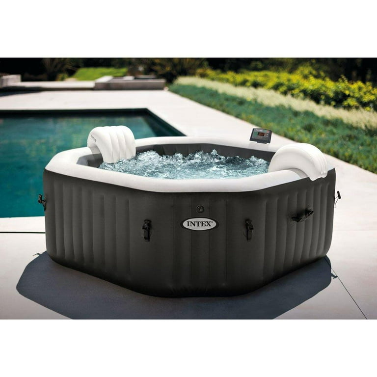 Intex Portable PureSpa Jet Bubble Deluxe Inflatable Hot Tub Set